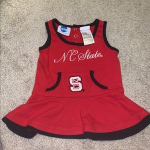 NC state baby dress, 6-9 mnths, red